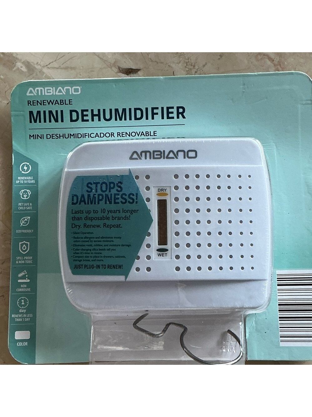 White Mini Dehumidifier Renovable